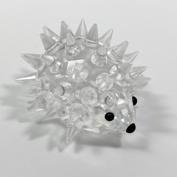 Swarovski Crystal Oval Hedgehog Figurine 1980s Med Retired Austria large 3" - Picture 6 of 6